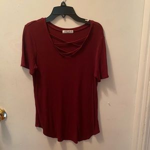 Maroon shirt